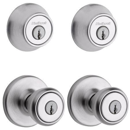 KWIKSET ENTRY KNB & SNGL DBLT PK 92420-036